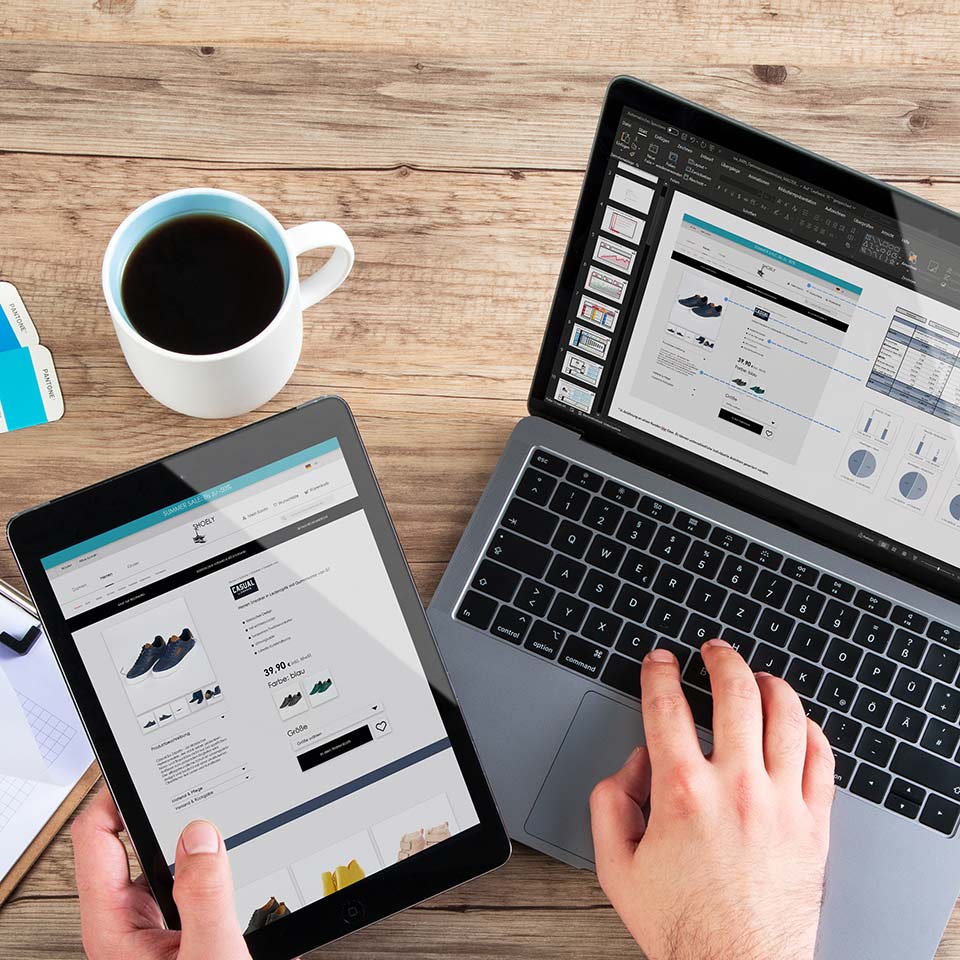 Produktdatenmanagement Content Check Shop Ansicht