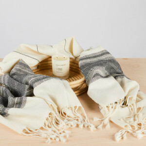 Miniambiente Home Decor Decke und Korb mit Kerze